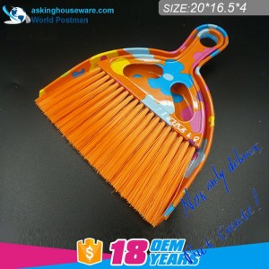 Akbrand Yellow Flower Water Mark Dustpan Brush Small Broom