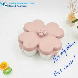 Flower Shape Food Storage Candy Biscuits Organizer Bin